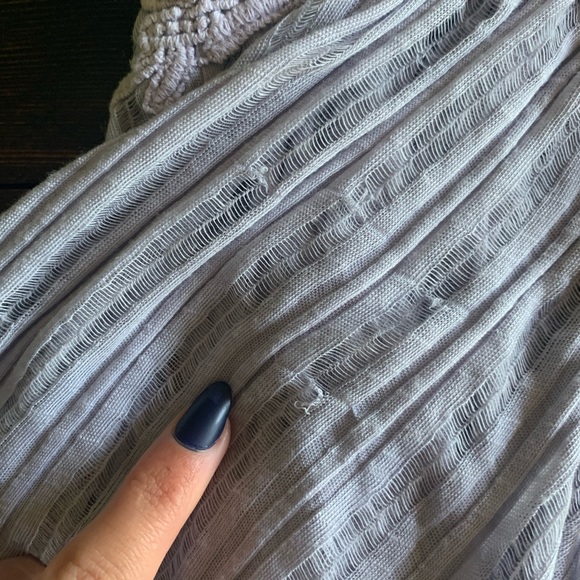 SOLD—Free People Handkerchief Lilac Flowy Top - Picture 4 of 8